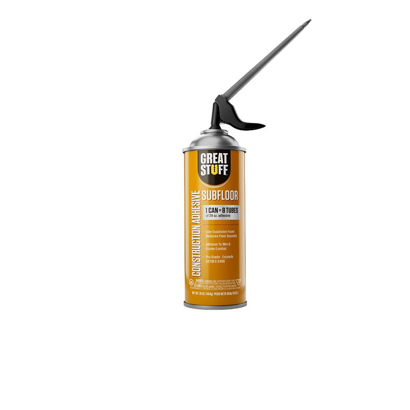GREAT STUFF Great Stuff 12095662 Construction Adhesive, Natural, 16 fl-oz PAINT GREAT STUFF