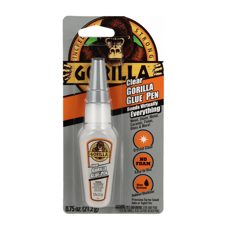 GORILLA GLUE Gorilla 102175 Glue, Crystal Clear, 0.75 oz Pen