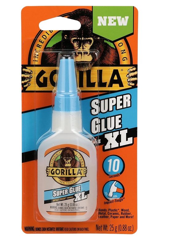 GORILLA GLUE Gorilla Impact-Tough 7400202 Super Glue, Liquid, Irritating, Sharp, Clear, 25 g PAINT GORILLA GLUE
