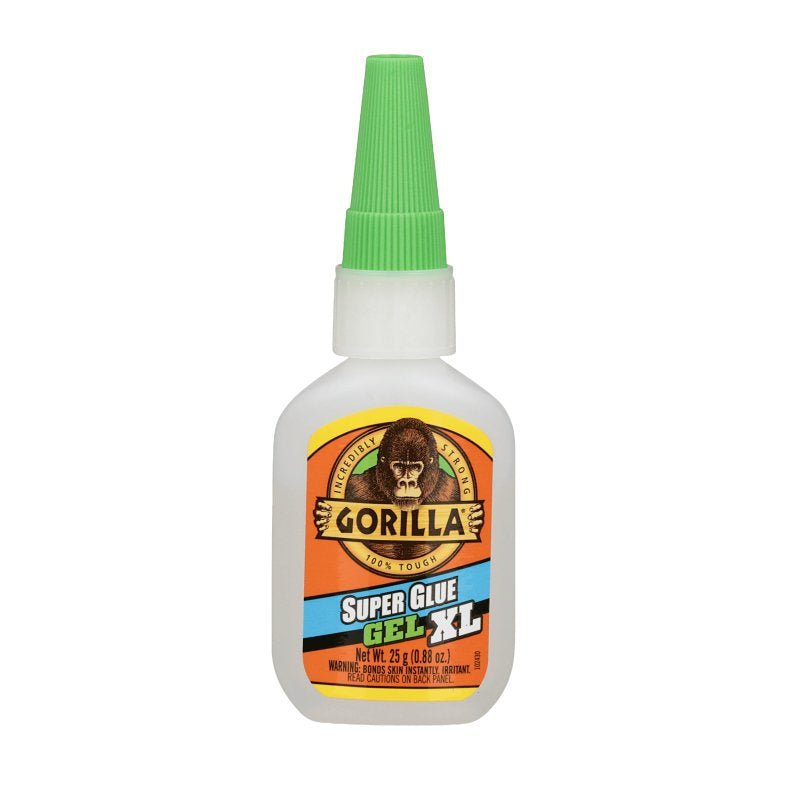 GORILLA GLUE Gorilla Impact-Tough 102433 Super Glue Gel, Liquid, Irritating, Sharp, Clear, 25 g