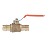 SHARKBITE SharkBite UAB22463LFA Ball Valve, 1 in Connection, Barb, 160 psi Pressure, Brass Body PLUMBING, HEATING & VENTILATION SHARKBITE