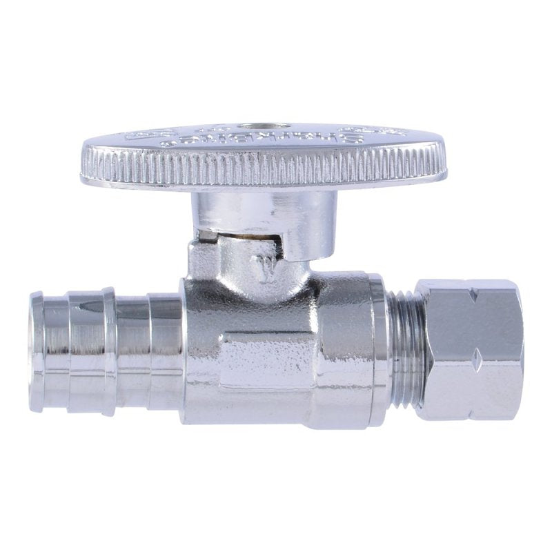 SHARKBITE SharkBite UAB23057LFA Ball Valve, 1/2 x 3/8 in Connection, Compression, 125 psi Pressure, Brass Body