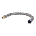 SHARKBITE SharkBite UAB3088FXSS18LF Water Heater Connector, 3/4 in, FIP, DZR Brass/EPDM/Stainless Steel, 19.4 in L PLUMBING, HEATING & VENTILATION SHARKBITE