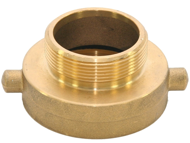ABBOTT RUBBER Abbott Rubber JBHA-150 Hydrant Adapter, 2-1/2 x 1-1/2 in, NST x NPT, Brass