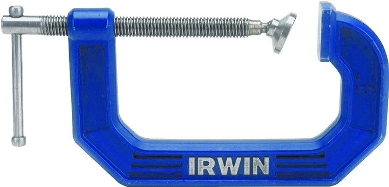 IRWIN Irwin 225106 C-Clamp, 900 lb Clamping, 6 in Max Opening Size, 3-1/2 in D Throat, Blue Body