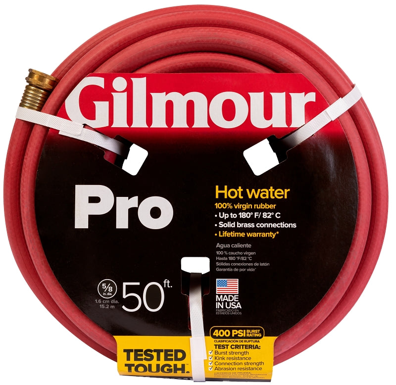 GILMOUR MFG Gilmour Mfg 886501-1001 Commercial Hose, 50 ft L, Rubber, Red
