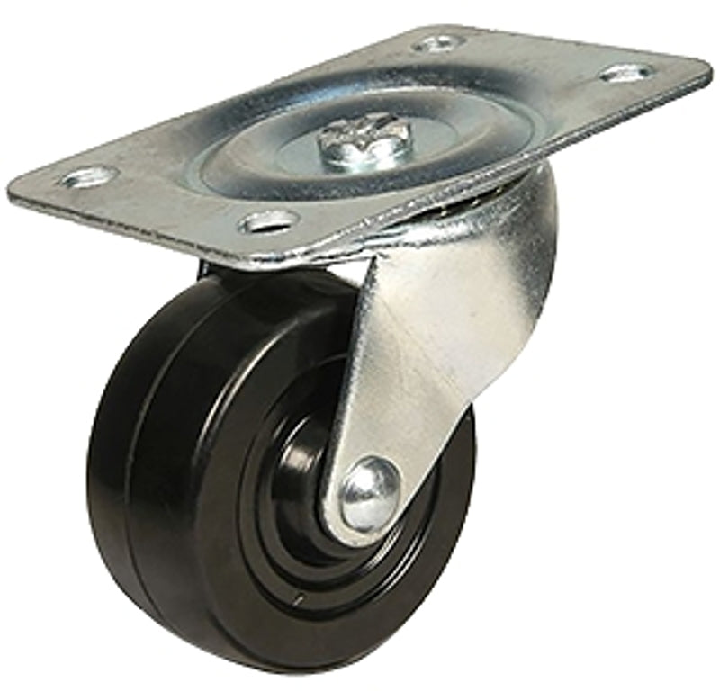 DH CASTERS Dh Casters C-GD25RS Swivel Caster, 2-3/4 x 3-27/32 in Plate, 3-1/4 in H Dimensions, 2-1/2 in Dia Wheel, 1-1/8 in W Wheel HARDWARE & FARM SUPPLIES DH CASTERS