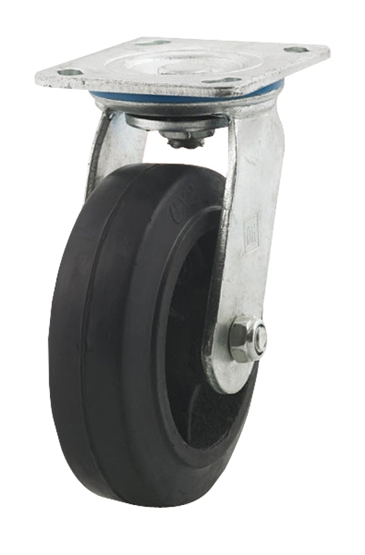 DH CASTERS Dh Casters C-MHD6MRS Swivel Caster, 6 in Dia Wheel, 2 in W Wheel, Rubber Wheel, 450 lb HARDWARE & FARM SUPPLIES DH CASTERS