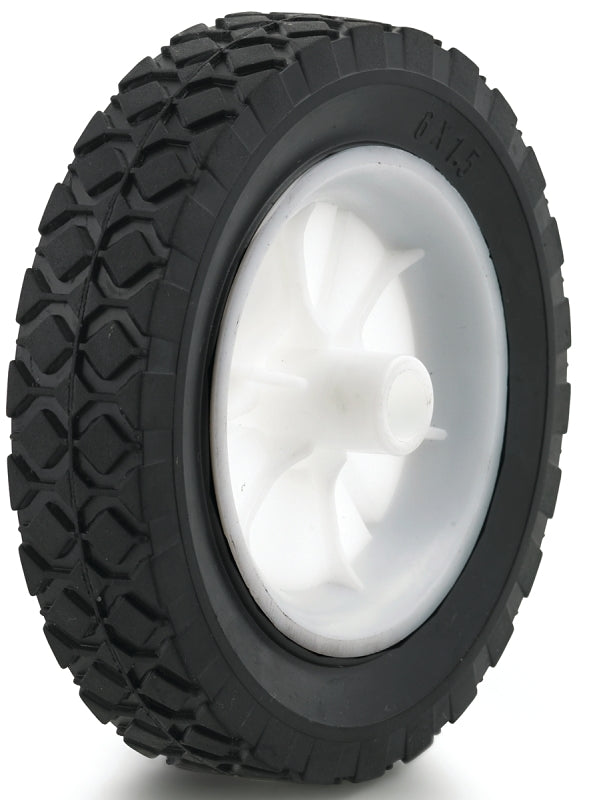 DH CASTERS Dh Casters W-PH60112P4 Hub Wheel, Light-Duty, For: Lawn Mowers, 6 in Dia x 1-1/2 in W Dimensions