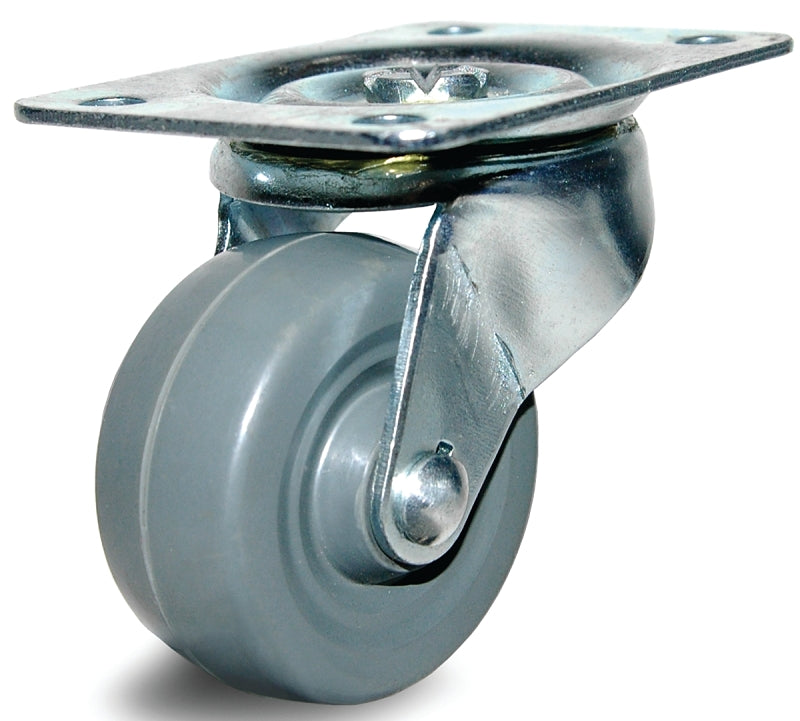 DH CASTERS Dh Casters C-GD20MRS Swivel Caster, 1-7/8 x 2-9/16 in Plate, 2-7/16 in H Dimensions, 2 in Dia Wheel, 15/16 in W Wheel