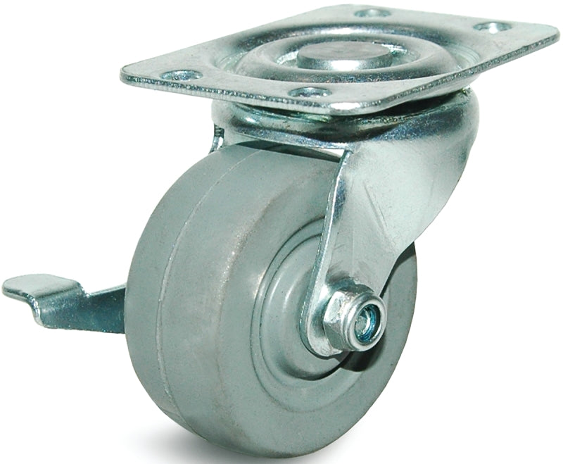DH CASTERS Dh Casters C-GD20MRSB Swivel Caster, 1-7/8 x 2-9/16 in Plate, 2 in Dia Wheel, 15/16 in W Wheel HARDWARE & FARM SUPPLIES DH CASTERS