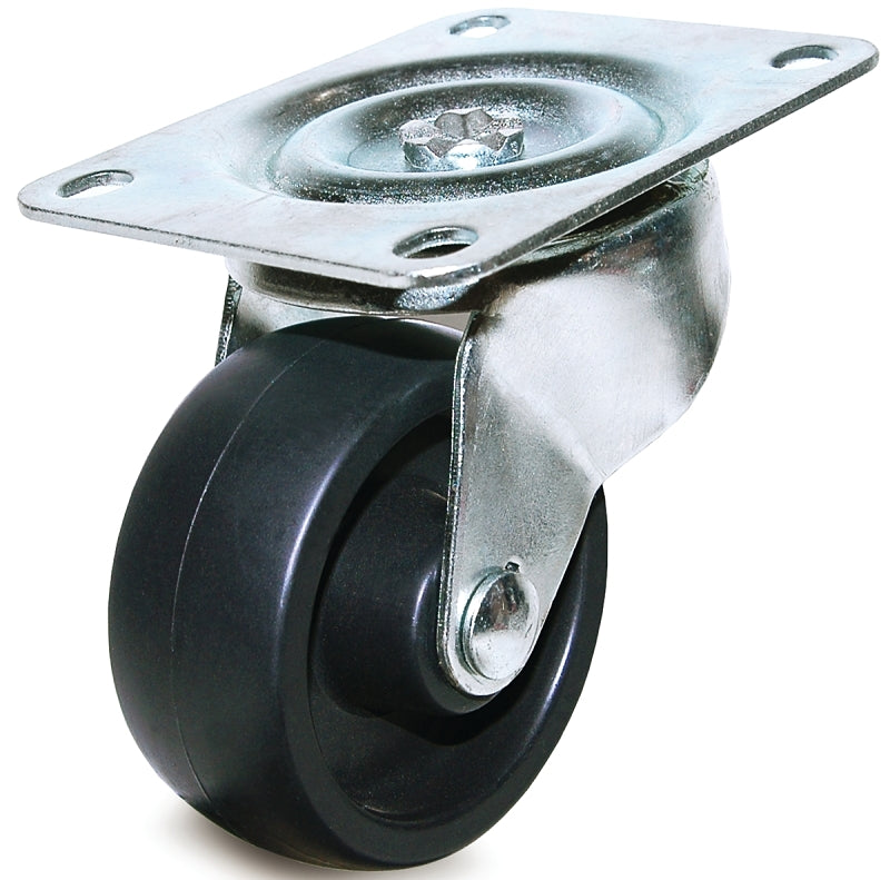 DH CASTERS Dh Casters C-GD30PS Swivel Caster, 3-1/8 x 4-1/16 in Plate, 3-13/16 in H Dimensions, 1-1/4 in W Wheel
