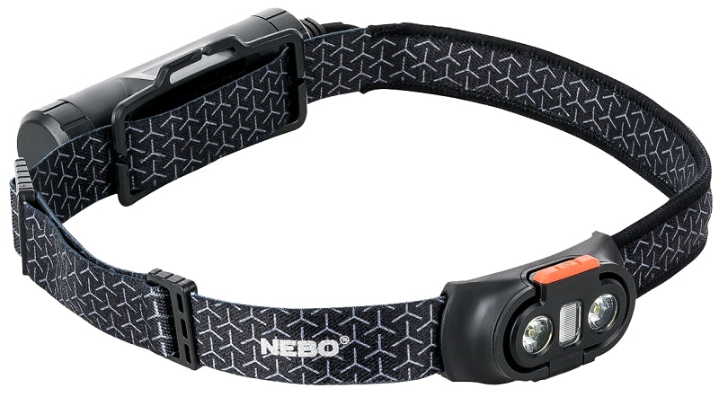 NEBO Nebo EINSTEIN NEB-HLP-0009 Headlamp, AAA Battery, Alkaline Battery, LED Lamp, 750, 3 to 278 ft Beam Distance, Gray ELECTRICAL NEBO