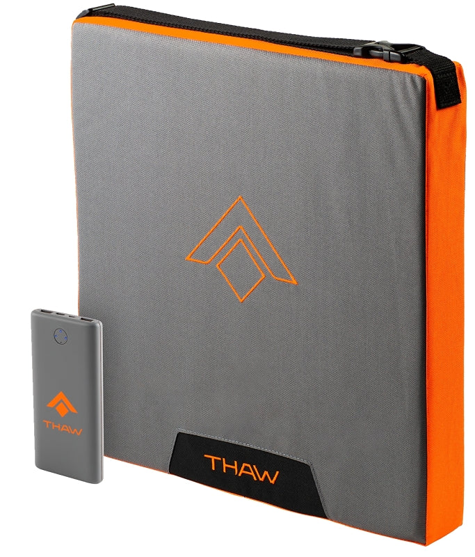 THAW Thaw THA-BOD-0015 Heated Seat Pad, 5 V, 15-1/4 in L, 15 in W, 136, 125, 109 deg F