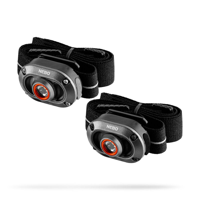 NEBO Nebo MYCRO Series NEB-HLP-1010 Rechargeable Headlamp, 200 mAh, Lithium-Ion Battery, LED Lamp, 15 to 250 Lumens, Gray