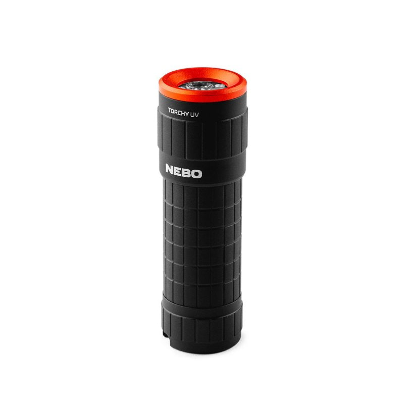 NEBO Nebo Torchy UV Series NEB-FLT-1061 Specialty Flashlight, AAA Battery, Alkaline Battery, LED Lamp, Spot Beam, Black