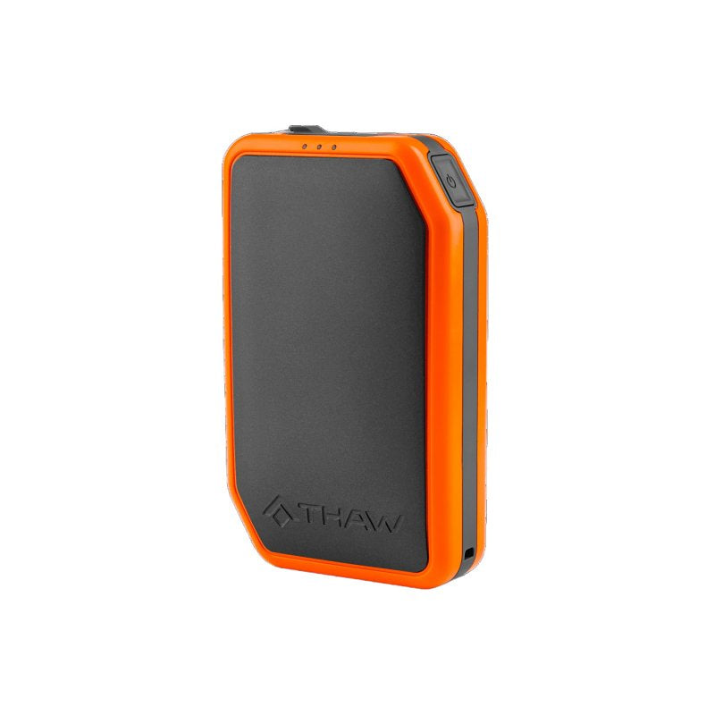 BOLLINGER INDUSTRIES Thaw THA-HND-0014 Rechargeable Hand Warmer with Integrated Flashlight, 10,000 mAh, Gray/Orange CLOTHING, FOOTWEAR & SAFETY GEAR BOLLINGER INDUSTRIES