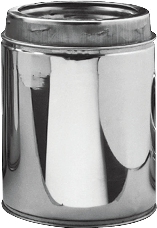 SELKIRK Selkirk 206006 Chimney Pipe, 6 in ID, 8 in OD, 6 in L, Stainless Steel