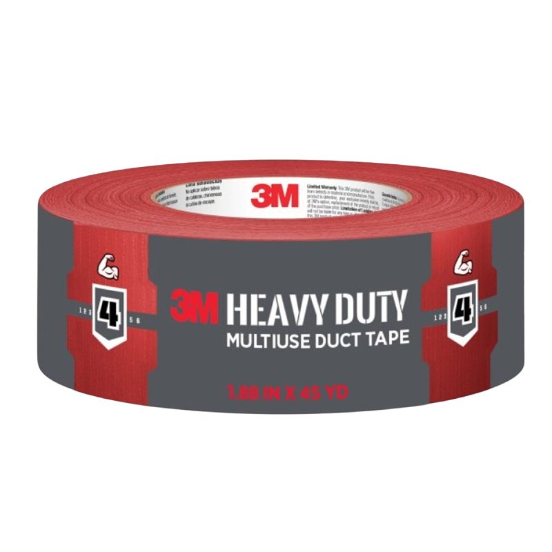 3M 3M 2145-RD Duct Tape, Heavy-Duty, 45 yd L, 1.88 in W, Red