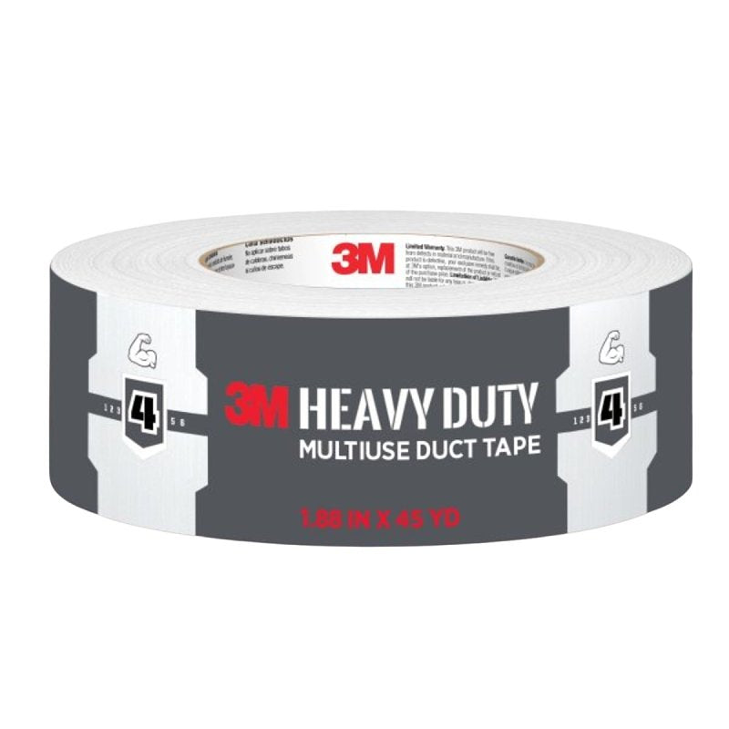 3M 3M 2145-WH Duct Tape, Heavy-Duty, 45 yd L, 1.88 in W, White PAINT 3M