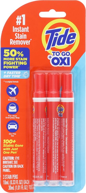 TIDE Tide To Go 1452101204 Instant Stain Remover Pen, 0.33 oz, Fresh