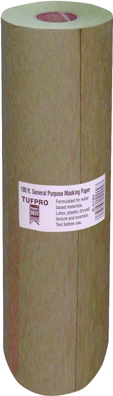 TRIMACO Trimaco 12909 Masking Paper, 180 ft L, 9 in W, Brown PAINT TRIMACO
