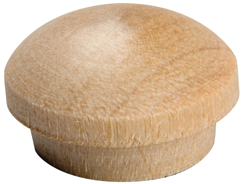 WADDELL Waddell 8400.25 OAK CS Series Screw Hole Button, 1/4 in Head, Oak Wood APPLIANCES & ELECTRONICS WADDELL
