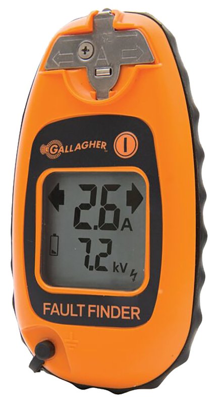 GALLAGHER POWER FENCE, Gallagher G50905 Fence Volt/Current Meter and Fault Finder, LCD Display, Functions: Current, Voltage