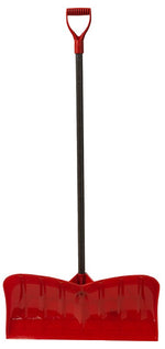 GARANT Garant NPP26KDU Snow Pusher, 26 in W Blade, Polyethylene Blade, Wood Handle, D-Shaped Handle, 46-1/4 in L Handle
