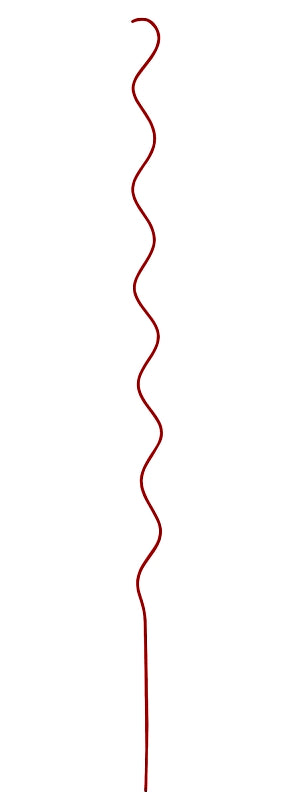 MAT - MIDWEST AIR TECHNOLOGY MAT Holding 901267RD6 Twisted Garden Stake, 60 in L, Steel, Red, Powder-Coated