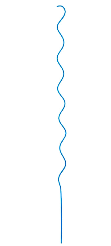 MAT - MIDWEST AIR TECHNOLOGY MAT Holding 901267BL6 Twisted Garden Stake, 60 in L, Steel, Blue, Powder-Coated LAWN & GARDEN MAT - MIDWEST AIR TECHNOLOGY