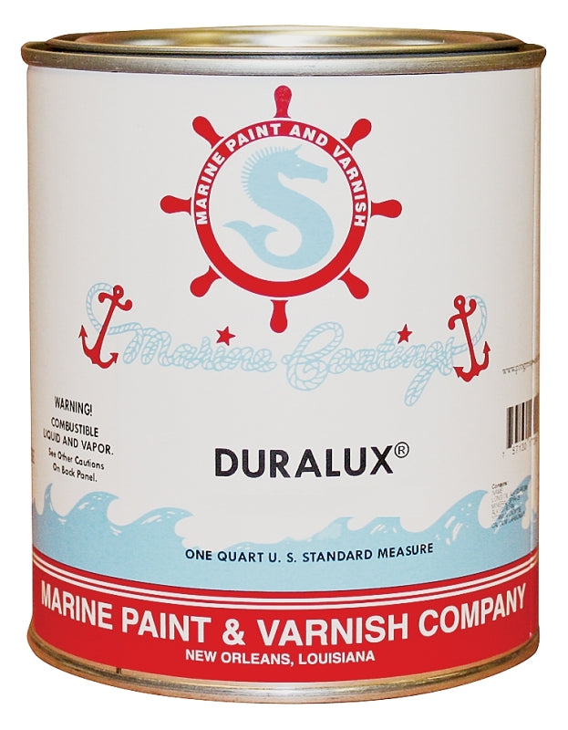 DURALUX Duralux M720-4 Marine Paint, Gloss Sheen, White, 1 qt, Can, 400 to 500 sq-ft/gal Coverage Area AUTOMOTIVE DURALUX