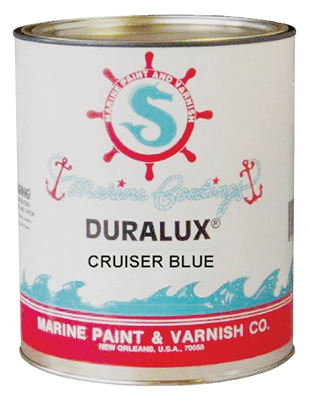 DURALUX Duralux M737-4 Marine Enamel, High-Gloss, Cruiser Blue, 1 qt Can AUTOMOTIVE DURALUX