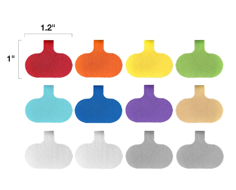 WRAP IT STORAGE Wrap-It Storage 412-CL-V-MC Small Cable Label, 1.2 in L, 0.63 in W, Nylon, Hook and Loop Attachment