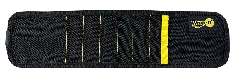 WRAP IT STORAGE Wrap-It Storage MagSnap 100-MSWB-BL Magnetic Snap Wristband, 6-3/4 in L, 3-3/4 in W, 3 in H, Black AUTOMOTIVE WRAP IT STORAGE