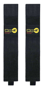 WRAP IT STORAGE Wrap-It Storage 102-TWIN-16BL Heavy-Duty Twin Strap, 2 in W, 16 in L, Polypropylene, Blue ELECTRICAL WRAP IT STORAGE