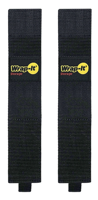 WRAP IT STORAGE Wrap-It Storage 102-TWIN-16BL Heavy-Duty Twin Strap, 2 in W, 16 in L, Polypropylene, Blue ELECTRICAL WRAP IT STORAGE