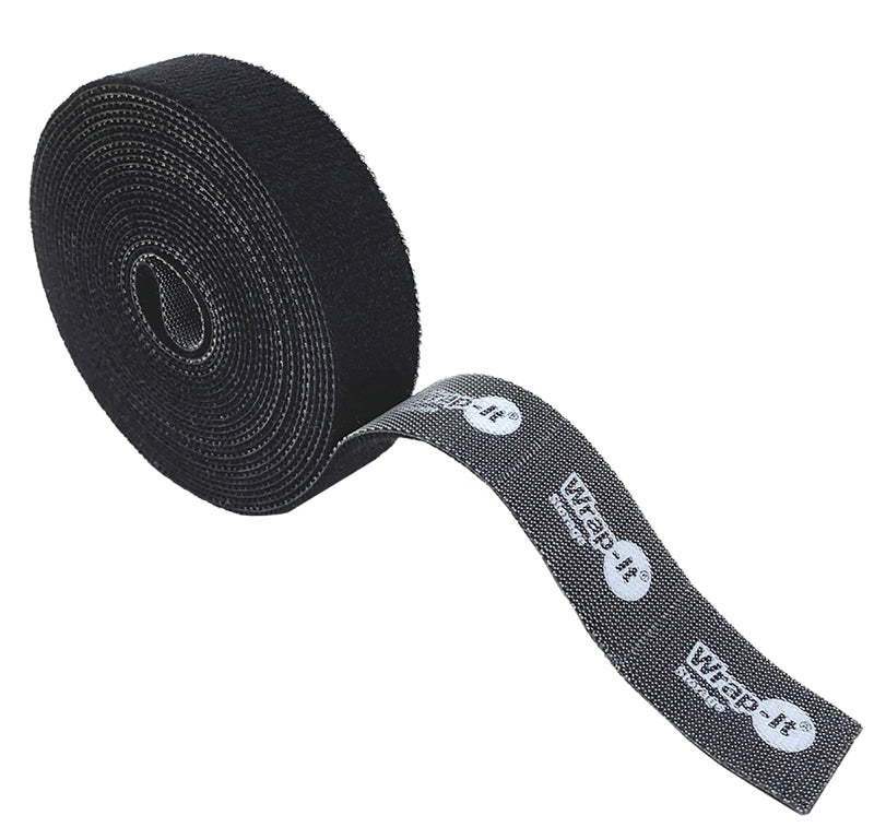 WRAP IT STORAGE Wrap-It Storage 400-12x75PBL Perforated Roll, 3/4 in W, 12 ft L, Nylon, Black