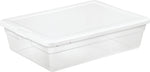 STERILITE Sterilite 16558010 Storage Box, 28 qt Capacity, Plastic, Clear/White HOUSEWARES STERILITE