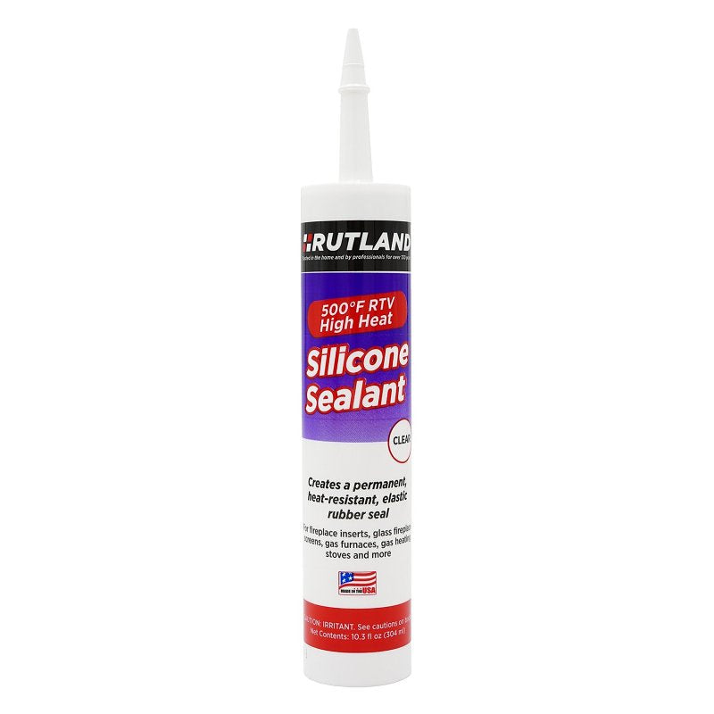 SELKIRK Rutland 76C Silicone Sealant, Clear, 24 hr Functional Cure, 10.3 fl-oz, Cartridge