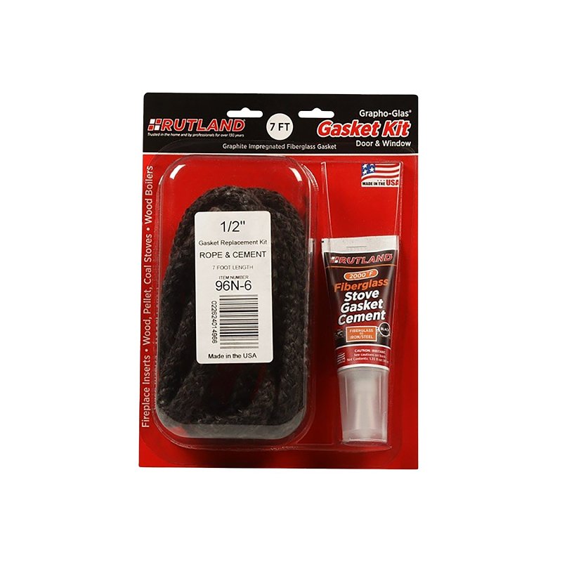 SELKIRK Rutland Grapho-Glas 96N-6 Replacement Gasket Kit, 1/2 in, 7 in L Tube