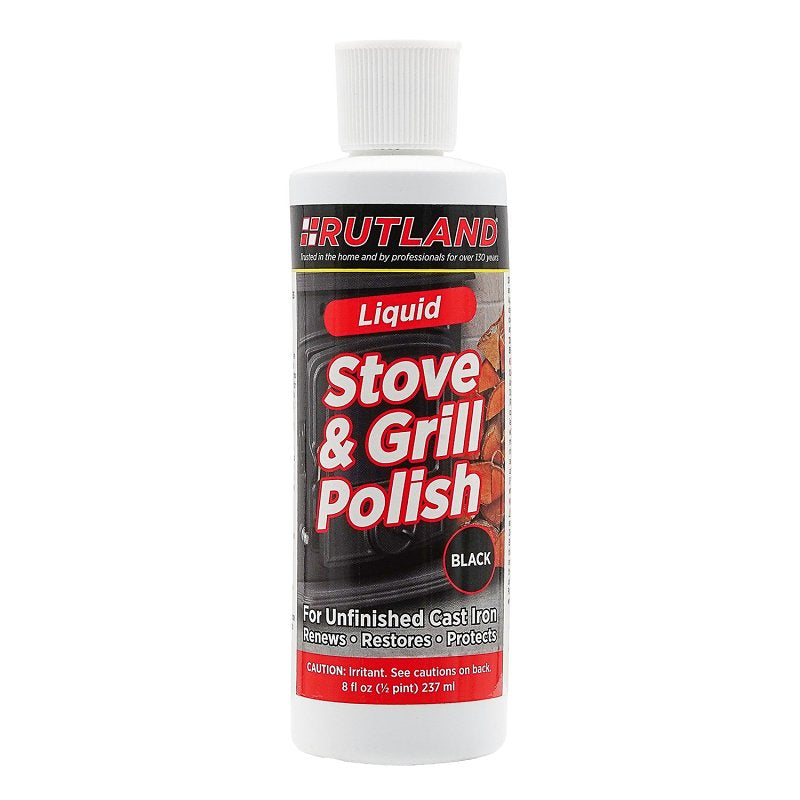 SELKIRK Rutland 72 Stove and Grill Polish, Liquid, Black, Waxy, 8 oz, Bottle CLEANING & JANITORIAL SUPPLIES SELKIRK