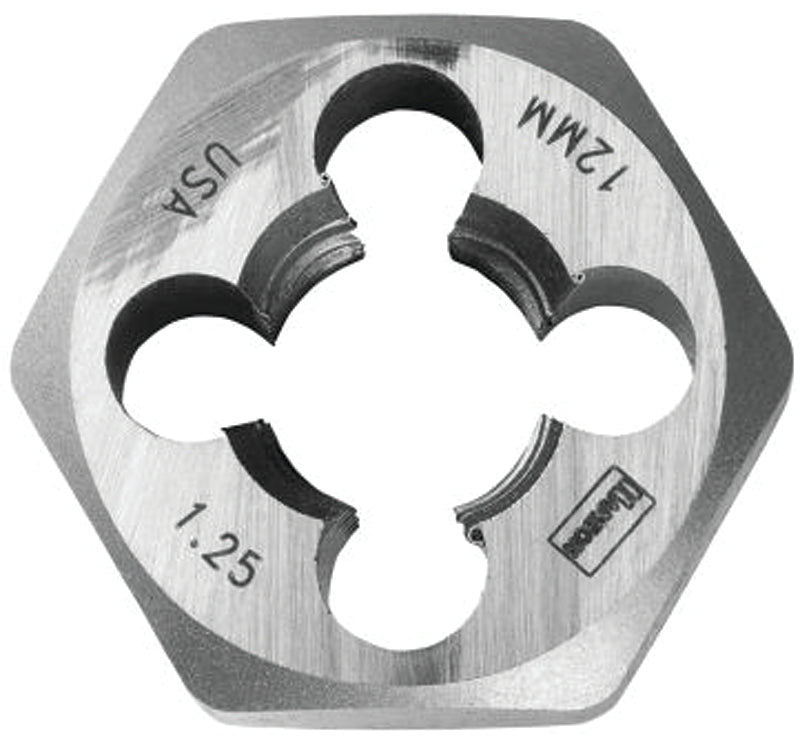 IRWIN Irwin 9742 Metric Die, M12-1.25 Thread, Fine Thread, Right Hand Thread, HCS