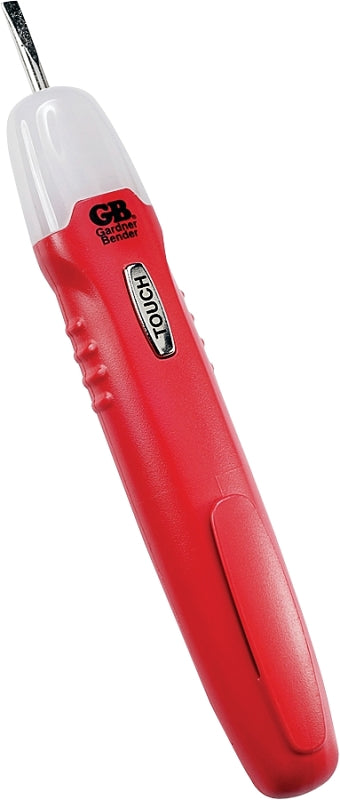GB Gardner Bender GCV-3206 Probe and Continuity Tester with Screwdriver Tip, 12 to 250 VAC/VDC, LED Display, Red ELECTRICAL GB