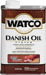 WATCO Watco 65851 Danish Oil, Dark Walnut, Liquid, 1 pt, Can