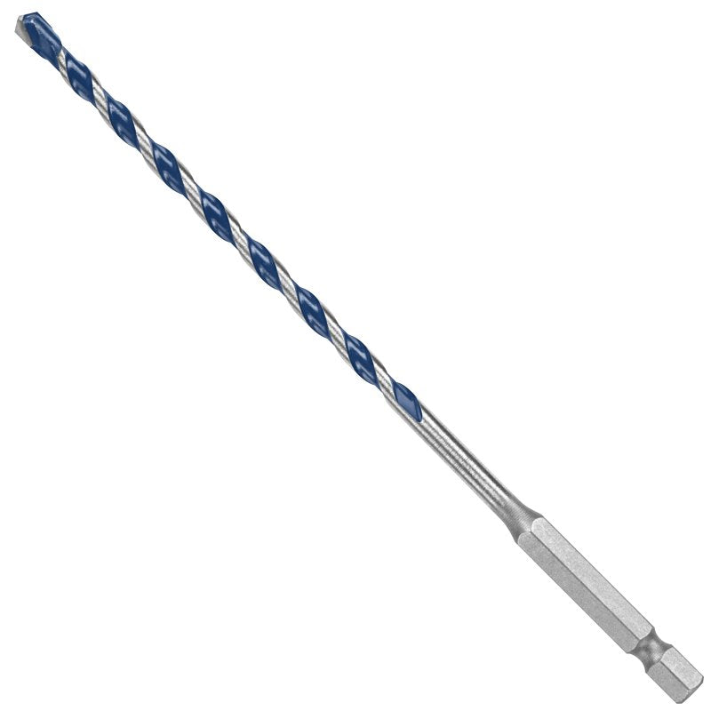 BOSCH Bosch BlueGranite Turbo HCBG04T Hammer Drill Bit, 3/16 in Dia, 6 in OAL, Milled Flute, 2-Flute, 3/16 in Dia Shank