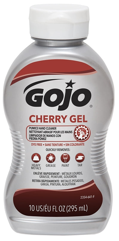 GOJO Gojo 2354-08 Hand Cleaner, Gel, Red, Cherry, 10 oz, Squeeze Bottle AUTOMOTIVE GOJO