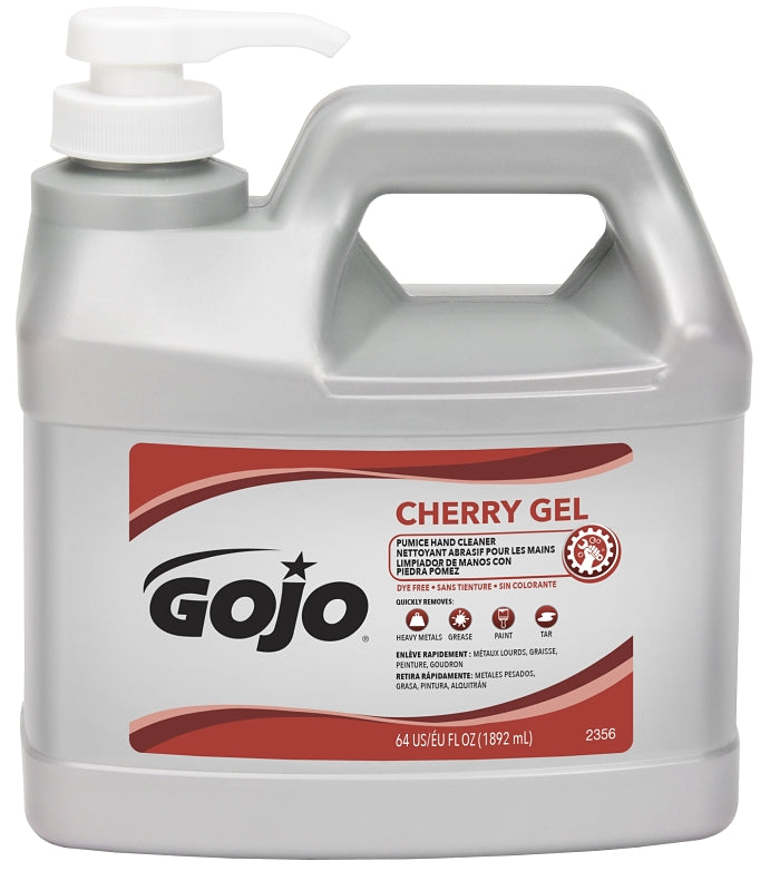 GOJO Gojo 2356-04 Hand Cleaner, Gel, Red, Cherry, 0.5 gal, Bottle AUTOMOTIVE GOJO
