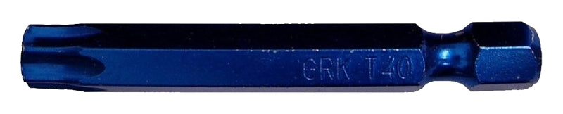 GRK FASTENERS GRK Fasteners 187459 Drive Bit, T40 Drive, Star Drive, Hex Shank, 2 in L, Steel HARDWARE & FARM SUPPLIES GRK FASTENERS
