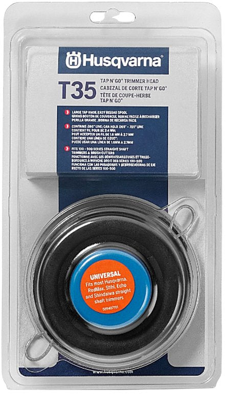 HUSQVARNA Husqvarna Titanium Force 537388101 Trimmer Head, For: 0.065 in, 0.08 in, 0.095 in and 0.105 in Trimmer Line